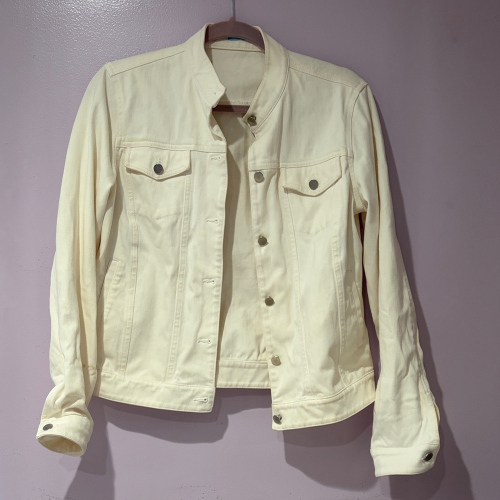 J. McLaughlin Off-White Jean Jacket